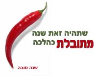 שתהיה זו שנה מתובלת כהלכה
